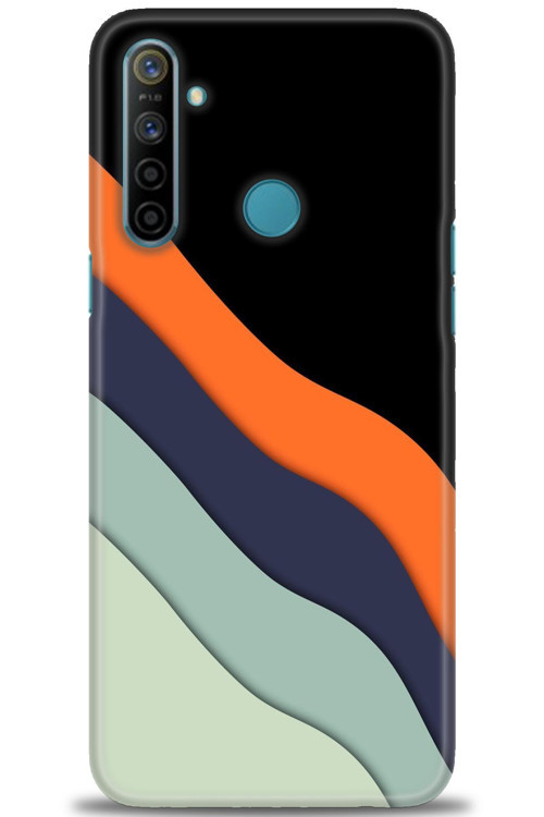 Realme 5i Kılıf HD Baskılı Kılıf - Siyah