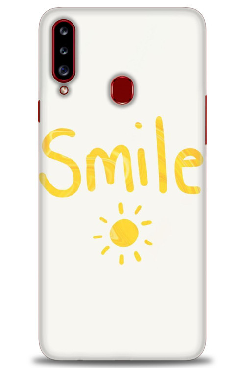 Samsung Galaxy A20S Kılıf HD Baskılı Kılıf - Smile Güneş