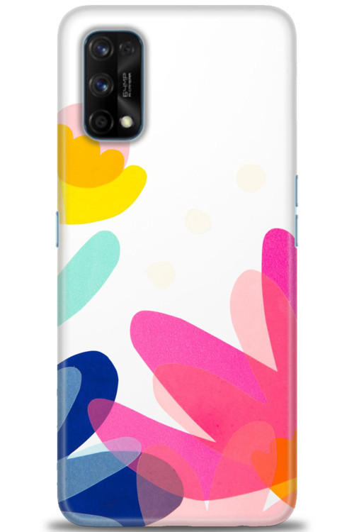 Realme 7 Pro Kılıf HD Baskılı Kılıf - Çiçekk