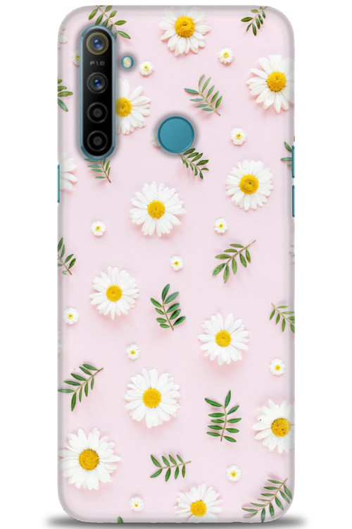 Realme 6i Kılıf HD Baskılı Kılıf - Papatyalar