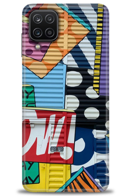 Samsung Galaxy A12 Kılıf HD Baskılı Kılıf - Grafiti