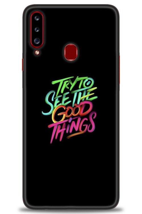 Samsung Galaxy A20S Kılıf HD Baskılı Kılıf - Good Things