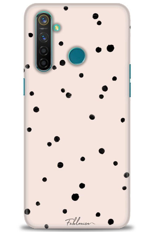Realme 5 Pro Kılıf HD Baskılı Kılıf - Puantiye