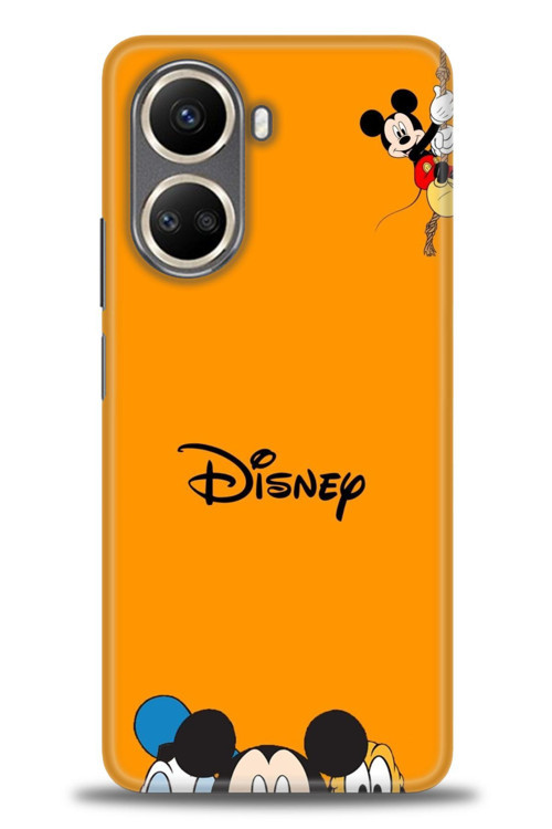 Realme 10 4G Kılıf HD Baskılı Kılıf - Turuncu Disney