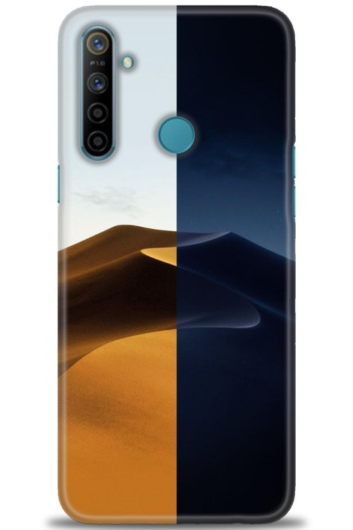 Realme 5i Kılıf HD Baskılı Kılıf - Gece ve Gündüz