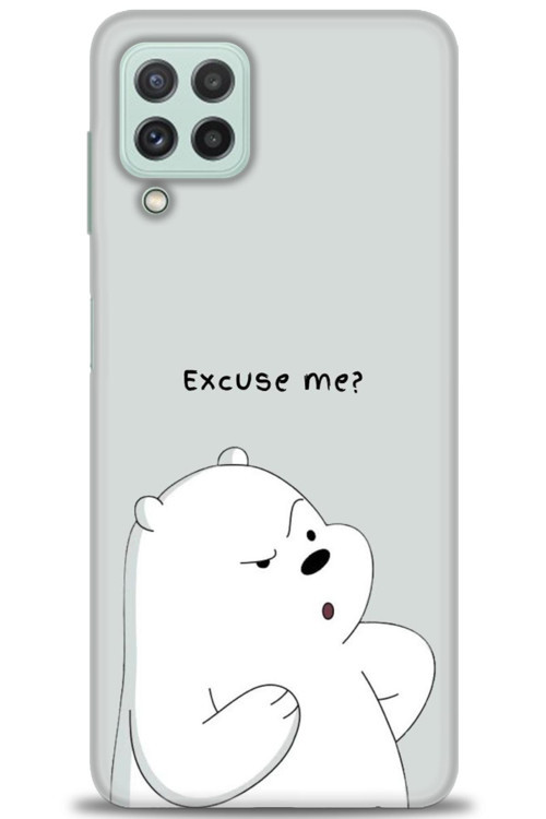 Samsung Galaxy A22 Kılıf HD Baskılı Kılıf - Excuse Me