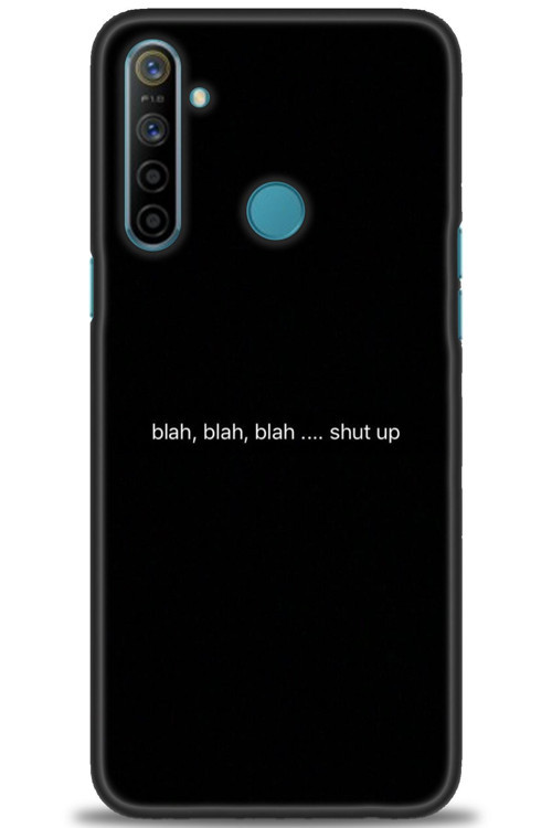 Realme 6i Kılıf HD Baskılı Kılıf - Shut Up