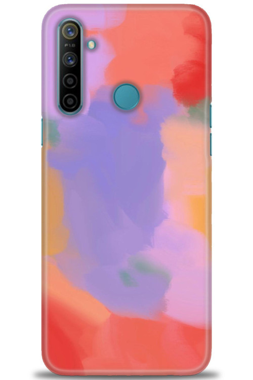 Realme 6i Kılıf HD Baskılı Kılıf - Kırmızı