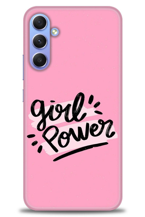 Samsung Galaxy A24 Kılıf HD Baskılı Kılıf - Girll Power