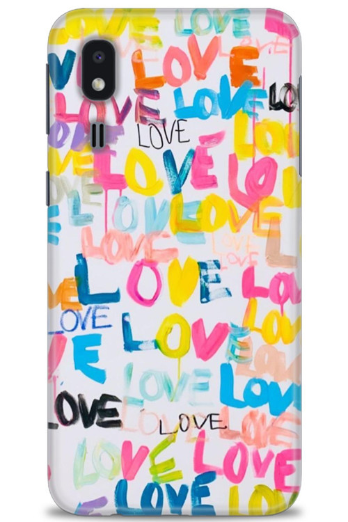 Samsung Galaxy A2 Core Kılıf HD Baskılı Kılıf - Love Love
