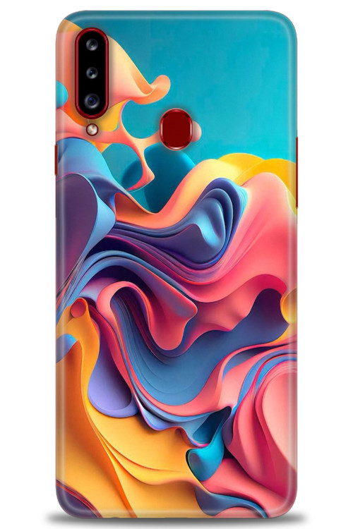 Samsung Galaxy A20S Kılıf HD Baskılı Kılıf - Renkli Su