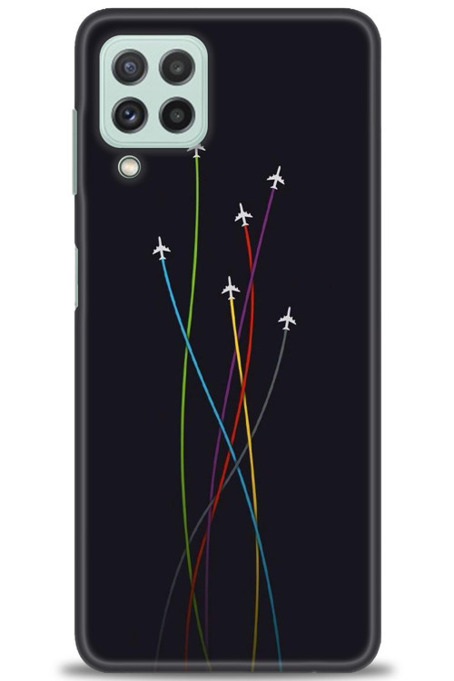 Samsung Galaxy A22 Kılıf HD Baskılı Kılıf - Uçaklar