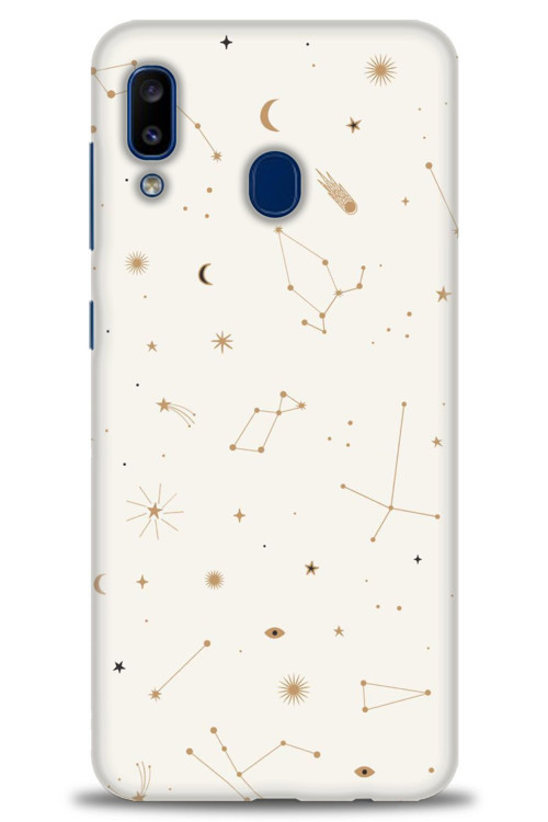 Samsung Galaxy A30 Kılıf HD Baskılı Kılıf - Yıldız Haritası