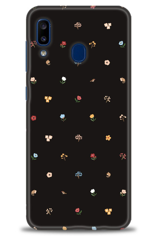 Samsung Galaxy A30 Kılıf HD Baskılı Kılıf - Flower