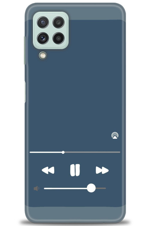 Samsung Galaxy A22 Kılıf HD Baskılı Kılıf - Müzik Çalar