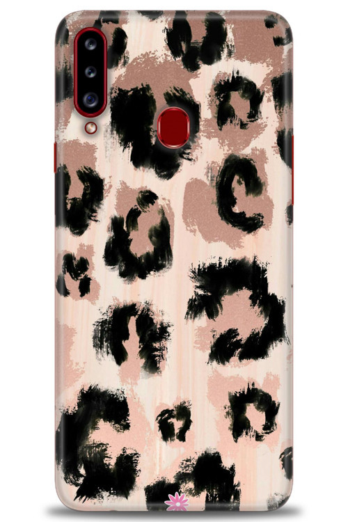 Samsung Galaxy A20S Kılıf HD Baskılı Kılıf - Leopar