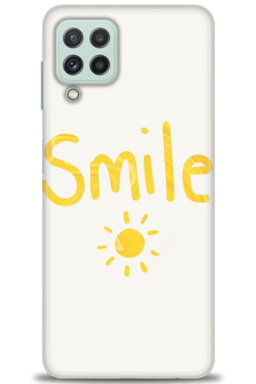 Samsung Galaxy A22 Kılıf HD Baskılı Kılıf - Smile Güneş
