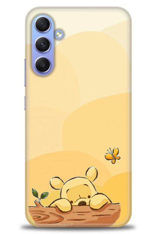 Samsung Galaxy A24 Kılıf HD Baskılı Kılıf - Winnie ve Kelebek