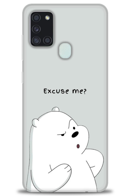 Samsung Galaxy A21S Kılıf HD Baskılı Kılıf - Excuse Me