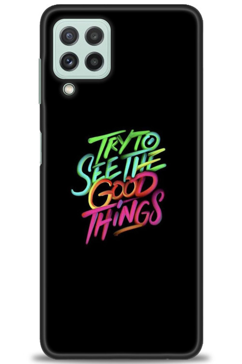 Samsung Galaxy A22 Kılıf HD Baskılı Kılıf - Good Things