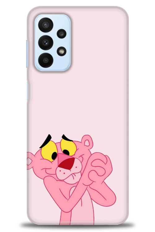 Samsung Galaxy A23 4G Kılıf HD Baskılı Kılıf - Pembe Panter
