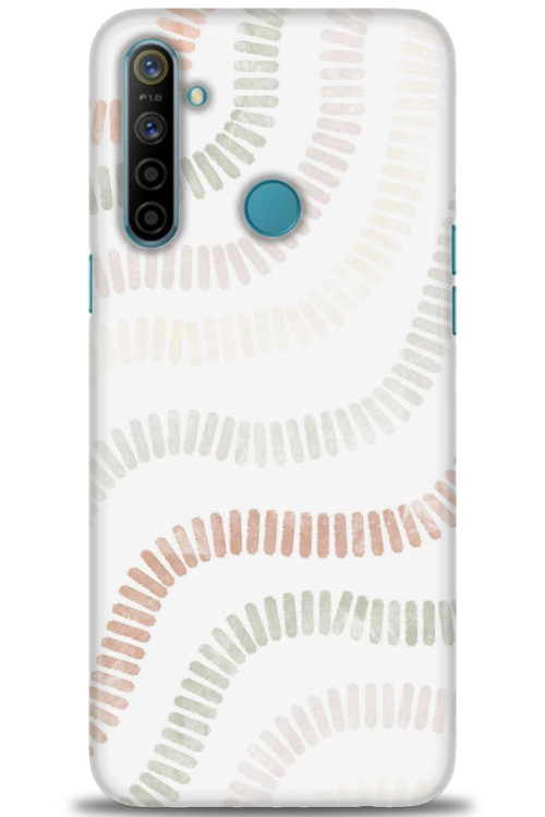 Realme C3 Kılıf HD Baskılı Kılıf - Renkli Mozaik