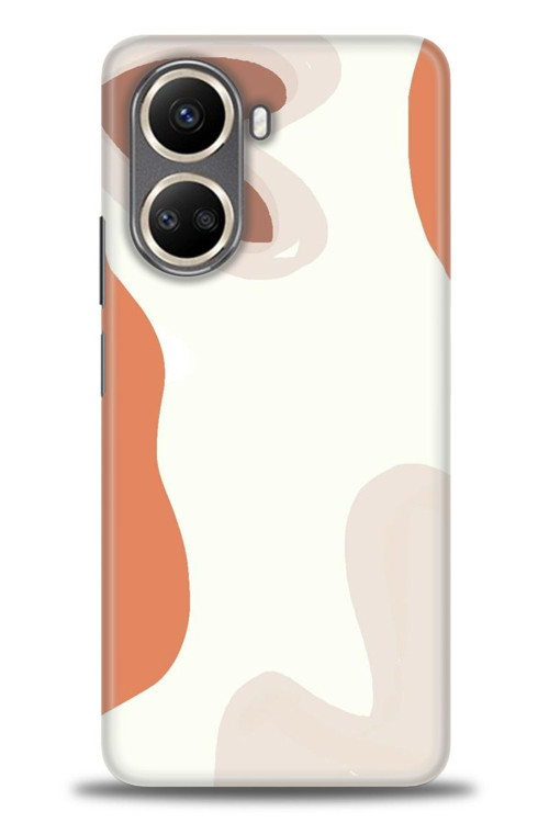 Realme C55 Kılıf HD Baskılı Kılıf - Kahve Kalp