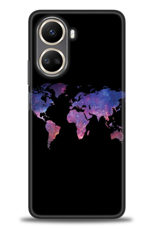 Realme C55 Kılıf HD Baskılı Kılıf - Dünya Haritası