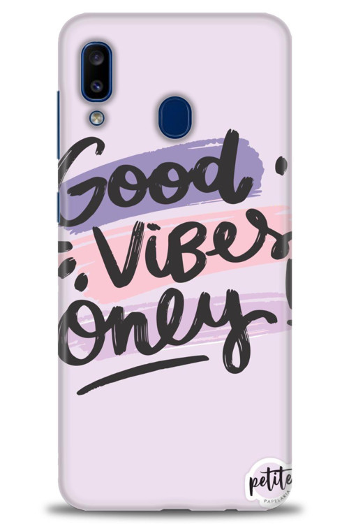 Samsung Galaxy A20 Kılıf HD Baskılı Kılıf - Good Vibes