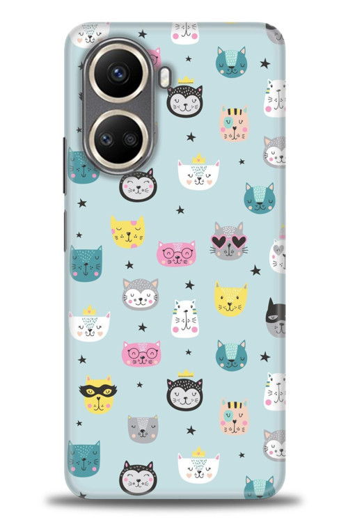 Tecno Camon 19 Neo Kılıf HD Baskılı Kılıf - Cats