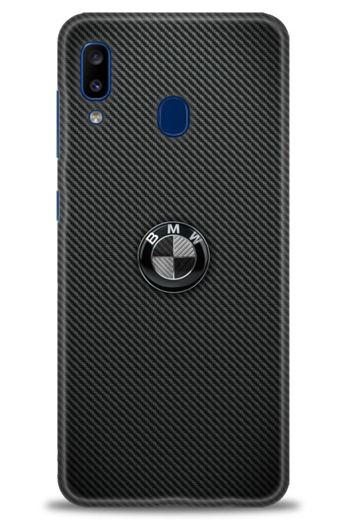 Samsung Galaxy A20 Kılıf HD Baskılı Kılıf - Bmw Siyah