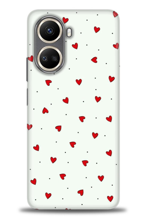 Realme C55 Kılıf HD Baskılı Kılıf - Mini Mini Kalpler
