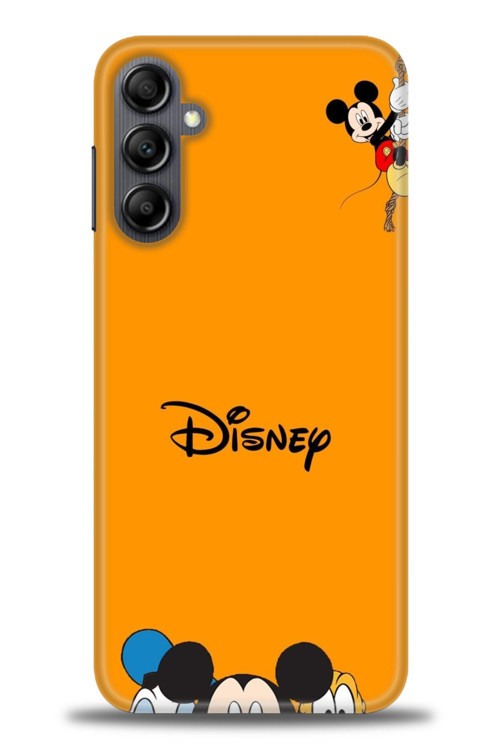 Samsung Galaxy A14 Kılıf HD Baskılı Kılıf - Turuncu Disney