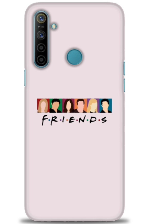 Realme C3 Kılıf HD Baskılı Kılıf - Renkli Friends