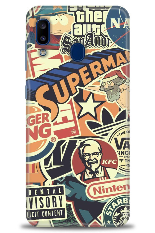 Samsung Galaxy A20 Kılıf HD Baskılı Kılıf - Superman