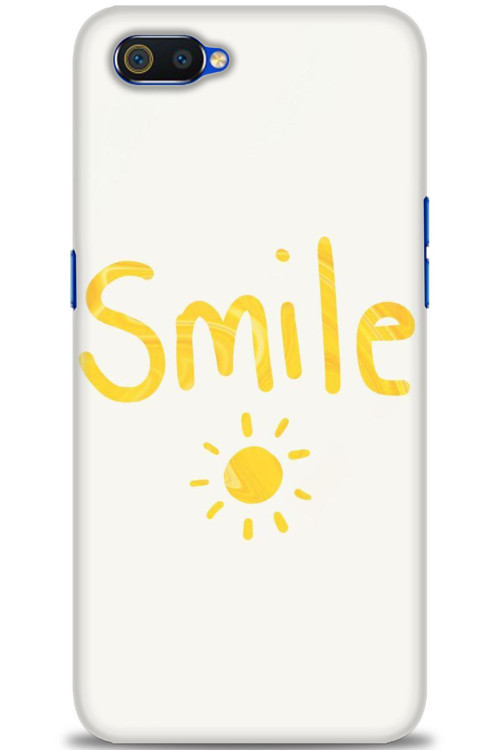 Realme C2 Kılıf HD Baskılı Kılıf - Smile Güneş