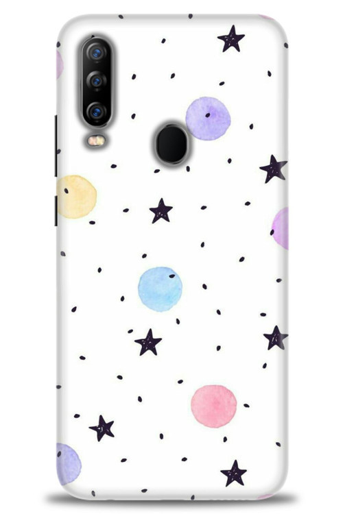 General Mobile GM 20 Pro Kılıf HD Baskılı Kılıf - Yıldız ve Daireler