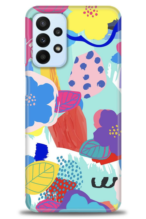 Samsung Galaxy A23 4G Kılıf HD Baskılı Kılıf - Flowers