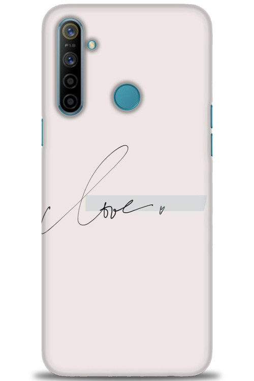 Realme C3 Kılıf HD Baskılı Kılıf - Love