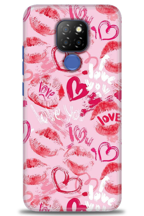 General Mobile GM 20 Kılıf HD Baskılı Kılıf - Pembe Love