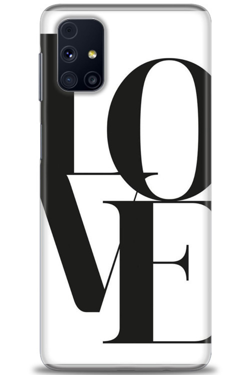 Samsung Galaxy M31S Kılıf HD Baskılı Kılıf - Love