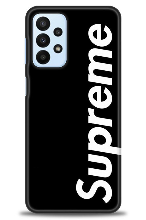 Samsung Galaxy A23 4G Kılıf HD Baskılı Kılıf - Supreme Siyah