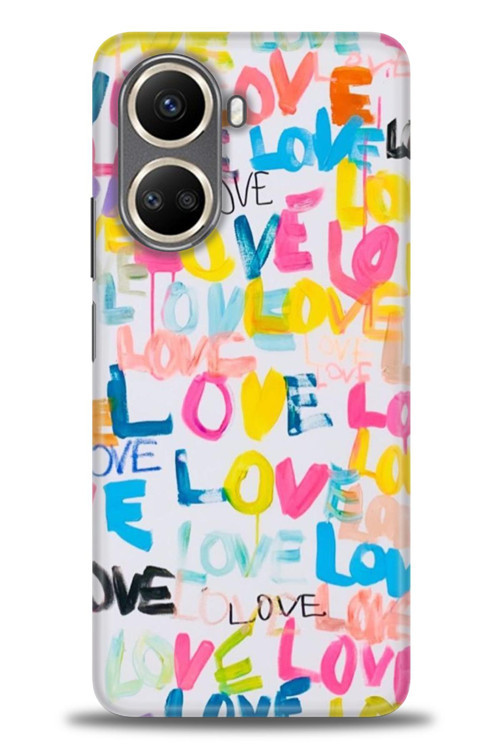 Tecno Camon 19 Pro Kılıf HD Baskılı Kılıf - Love Love