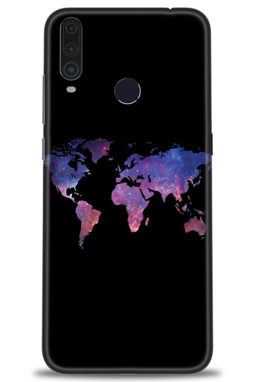 General Mobile GM 10 Kılıf HD Baskılı Kılıf - Dünya Haritası