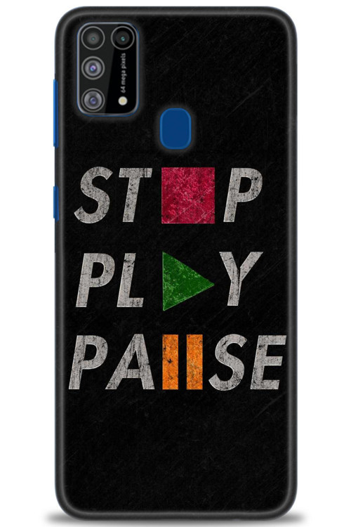 Samsung Galaxy M31 Kılıf HD Baskılı Kılıf - Stop Play
