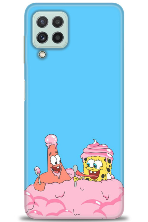 Samsung Galaxy M32 Kılıf HD Baskılı Kılıf - SpongeBob