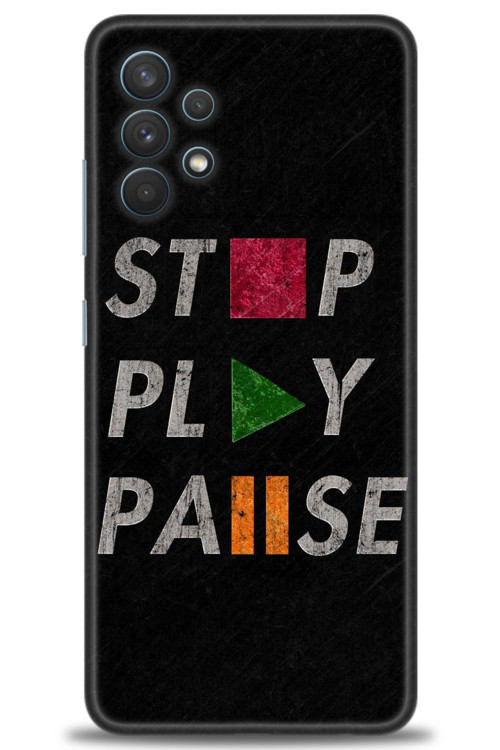 Samsung Galaxy A32 Kılıf HD Baskılı Kılıf - Stop Play