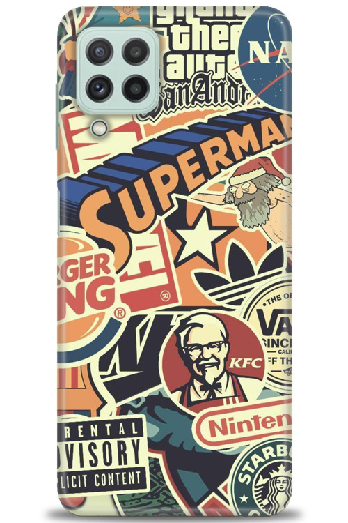 Samsung Galaxy M32 Kılıf HD Baskılı Kılıf - Superman
