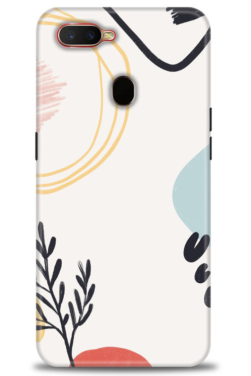 Oppo A12 Kılıf HD Baskılı Kılıf - Siyah Dal