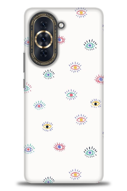 Huawei Nova 10 Pro Kılıf HD Baskılı Kılıf - Renkli Gözler